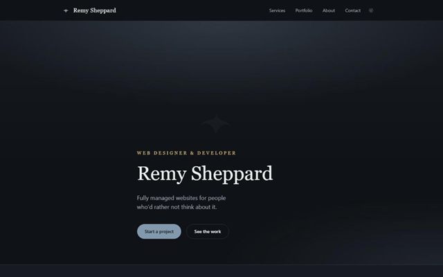 Screenshot of remysheppard.com